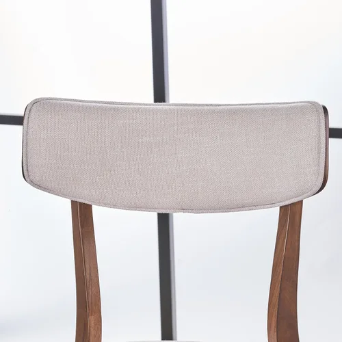 Vista 7 de Christopher Knight Home Abrielle Mid-Century - Sillas de comedor modernas con marco de madera de caucho, juego de 2 piezas, color beige claro