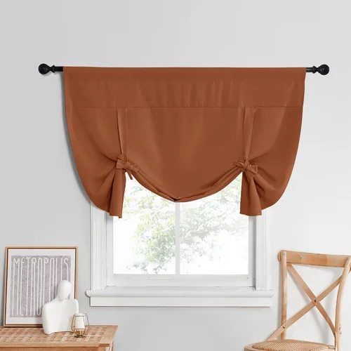 Vista 89 de NICETOWN Cortina Opaca con Aislamiento Térmico – Persiana Enrollable para Ventana de Bebé para Dormitorio/Acción de Gracias