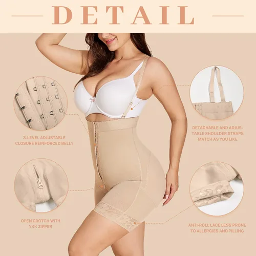 Vista 4 de SHAPSHE Fajas Colombianas Shapewear for Women Tummy Control Butt Lifter Short