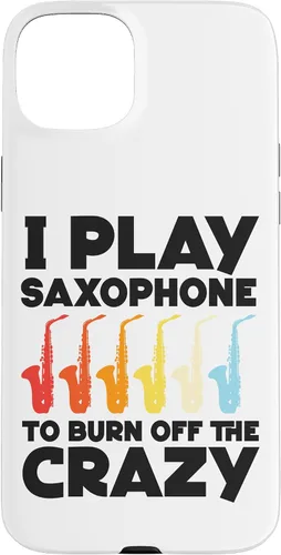 Vista 9 de iPhone 16 Saxofón I play saxofón para quemar el caso loco