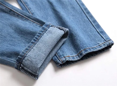 Vista 7 de AITITIA - Jeans rasgados de ajuste estándar para hombre