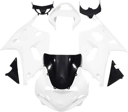 Vista 2 de Green-L Kit de carrocería para Suzuki GSXR600 GSXR750 2001-2003 GSXR 600 750 motocicleta sin pintar carenado parabrisas