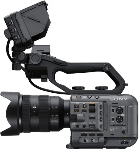 Vista 7 de Sony ILME-FX6 Cámara de línea de cine de fotograma completo con SEL24105G