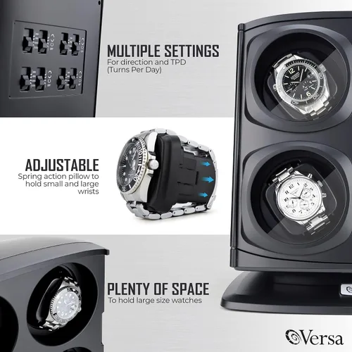 Vista 3 de Versa Quad carrete para reloj color negro