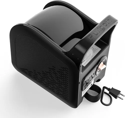 Vista 8 de Ventilador portátil para el hogar: ventiladores de piso de alta velocidad para refrigeración y secado, motor de aire con rotación de 185°