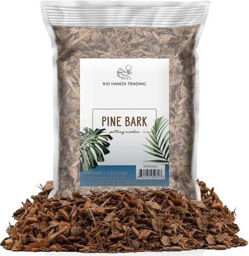 Vista 11 de Mantillo para plantas de casa (8 cuartos), astillas pequeñas de corteza de madera para interiores, patio, medio de cultivo, ¡y mucho más!