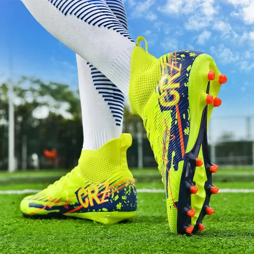 Vista 6 de Tacos de fútbol para hombre y mujer, zapatos de fútbol de interior para jóvenes, AG TF, botas de fútbol unisex