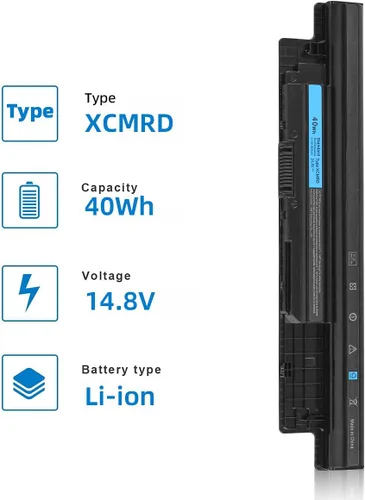 Vista 2 de Batería XCMRD de 40 Wh para laptop Dell Inspiron 15 3000 Series 3521 3531 3537 3541 3542 15R 5537 5521 17R 17 3721 3737 5721 14R 14 34 21 34 37 5421