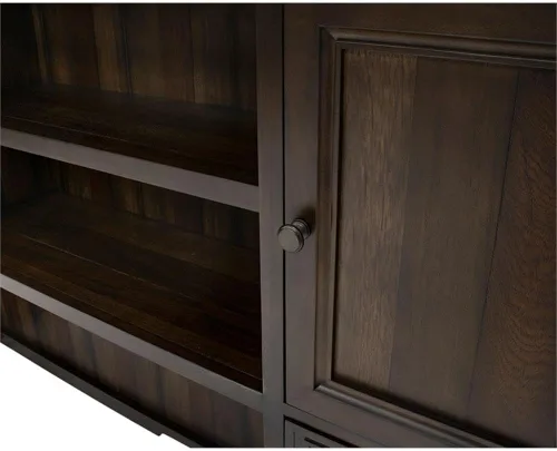 Vista 10 de Martin Furniture IMSA682 Executive Hutch con puertas de madera, totalmente montado, marrón