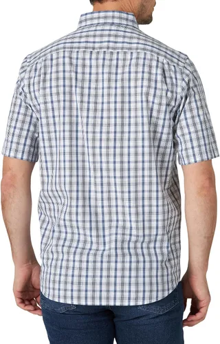 Vista 17 de Wrangler Authentics Camisa clásica a cuadros de manga corta para hombre