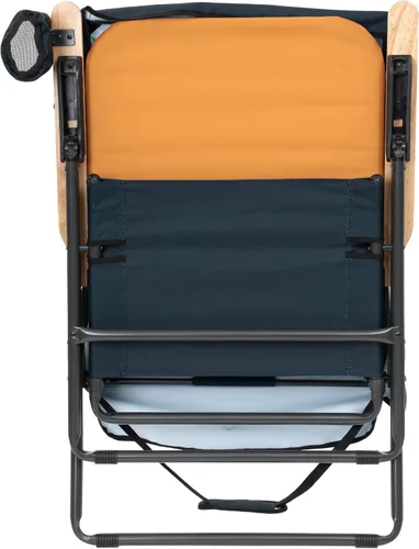 Vista 8 de Camp & GO MaxShade - Silla plegable de gran tamaño para exteriores, color naranja y azul marino