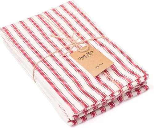 Vista 10 de Servilletas de Navidad, servilletas de tela, servilletas blancas 100% algodón, suaves y cómodas, servilletas reutilizables, servilletas de mesa