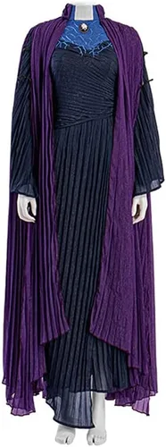 Vista 2 de Wanda Agatha - Disfraz de Harkness para mujer, disfraz de bruja escarlata, trajes de Halloween y cosplay