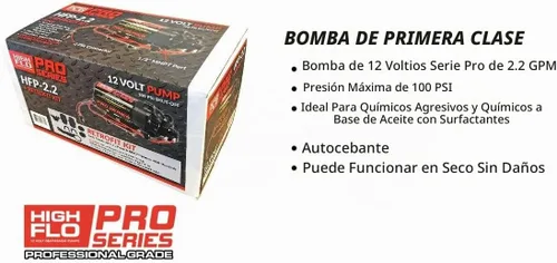 Vista 2 de Fimco High-Flo 5281325 HFP-2.2 Pro Series 12 voltios, 2.2 GPM, 100 PSI Diafragma On-Demand Bomba pulverizadora