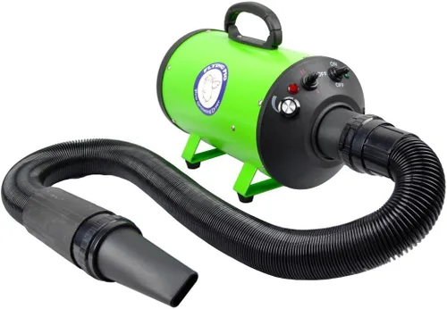 Vista 2 de Flying Pig - Secador de aseo para perros de alta velocidad con velocidad de aire y calor variables (verde)