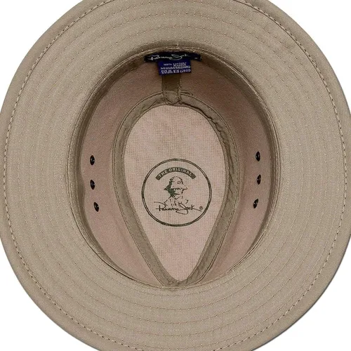 Vista 9 de Panama Jack Original Canvas Safari - Sombrero de sol para hombre, ala de 2 12 pulgadas, protección UPF (SPF) 50+