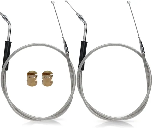 Vista 8 de MoKitDora Juego de cables de ralentí del acelerador de 39.35 pulgadas para Harley 2007-2010 Softail Custom Night Train Deuce FXSTB FXSTC FXSTD 12