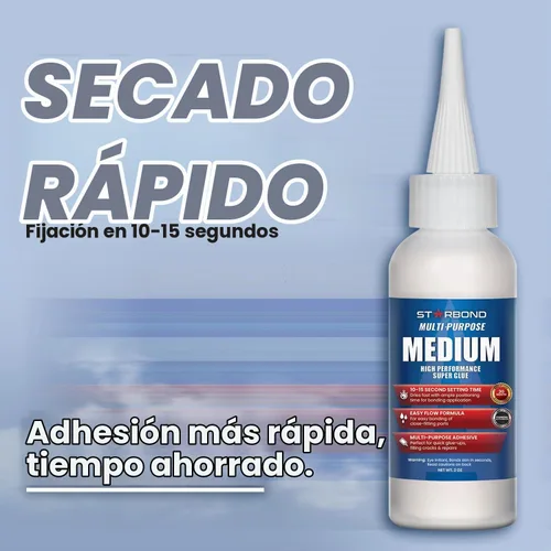 Vista 2 de Starbond EM-150 Medium - Adhesivo instáneo premium CA (cianoacrilato), súper pegamento, para carpintería, pasatiempos, lapidarios, uñas acrílicas