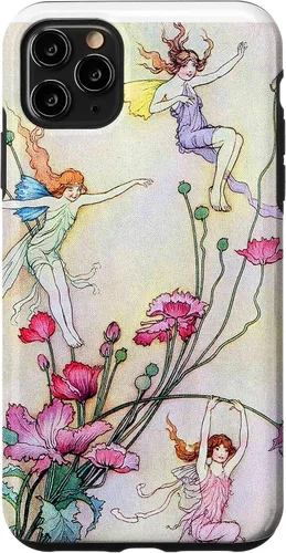 Vista 4 de Carcasa para iPhone 12, diseño de flores de baile de Warwick Goble