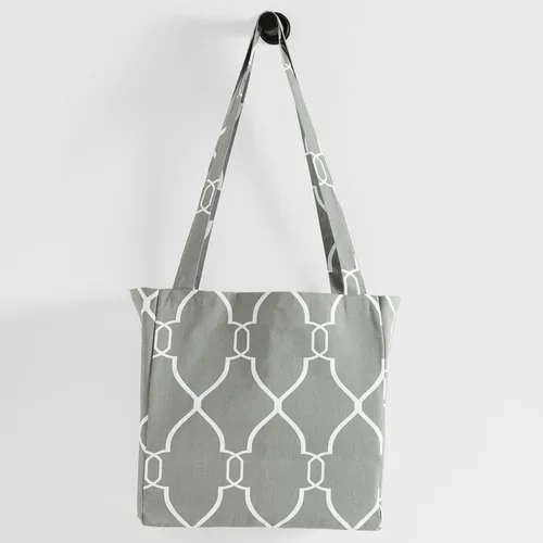 Vista 5 de HPD Half Price Drapes Bolsas de compras reutilizables para comestibles, paquete de 2 bolsas de algodón ligeras PRCT-GB81602-ST, Aiden Geometric