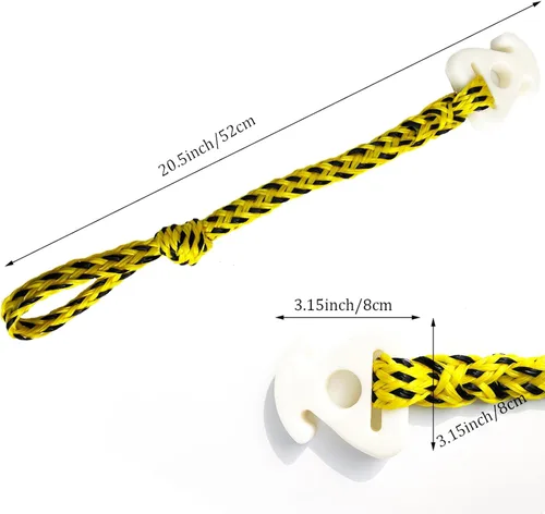 Vista 6 de Conector de cuerda remolcable para tubos de barco de tubería Cuerda de conexión rápida para deportes acuáticos