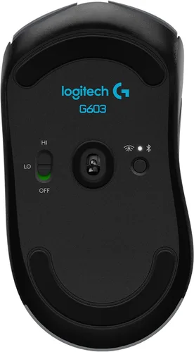Vista 4 de Logitech G 603 Lightspeed - Mouse inalámbrico para juegos, sensor de héroe, 12000 DPI, ligero, 6 botones programables, duración de la batería de 500