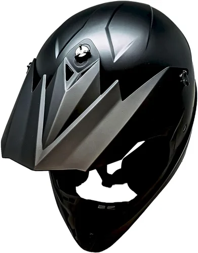 Vista 11 de 1Storm - Casco de motocross para adultos BMX MX ATV Dirt Bike Downhill Mountain Bike estilo Monster Shark Racing HKY_SC09S Negro tiburón
