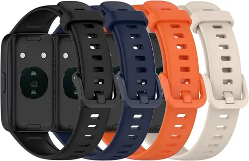 Vista 7 de E ECSEM Bandas compatibles con Huawei Band 10/9/8 Smartwatch de repuesto de silicona ajustable, correa de accesorio para Huawei Band 10/9/8 pulseras