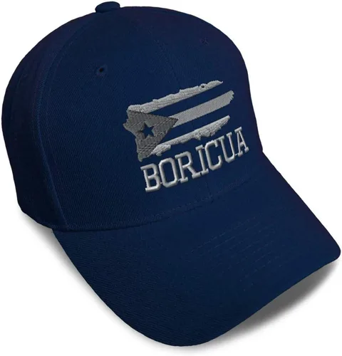 Vista 13 de Gorras de béisbol personalizadas para hombres y mujeres, bordadas con mapa de la isla de Puerto Rico, bandera C, sombreros de béisbol para hombre