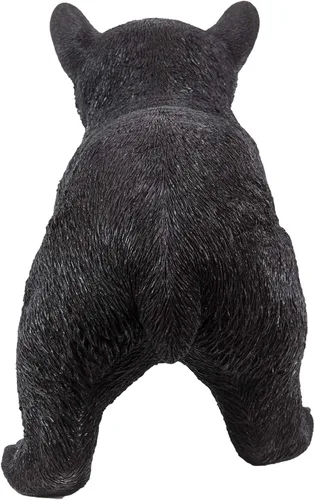 Vista 3 de Misc Estatua caminante de cachorro de oso negro poliresina