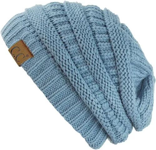 Vista 95 de C.C Trendy Warm Chunky Soft Stretch Cable Knit Beanie