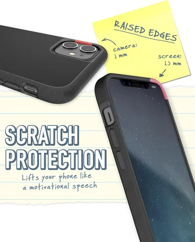 Vista 4 de Smartish Funda delgada para iPhone 11 - Gripmunk [ligera + protectora] cubierta fina (seda) - Black Tie Affair