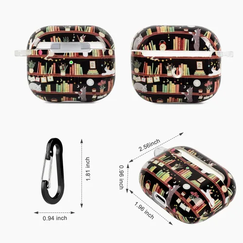 Vista 6 de Funda para AirPods de 3ª generación, funda para Airpod de 3ª generación 2021 para niños, mujeres y hombres, funda protectora rígida para AirPods 3ª