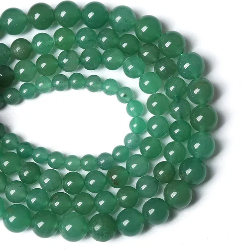 Vista 124 de 100 cuentas de piedra multicolor natural de 0.236 pulgadas (0.236 in), cuentas espaciadoras sueltas redondas para hacer pulseras, collares, aretes