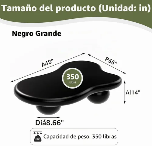 Vista 2 de Mesa de Centro Cloud para Sala de Estar con Esquinas Redondeadas, Mesa Central de Estilo Moderno con 3 Patas en Forma de Pelota, Mesa de Té