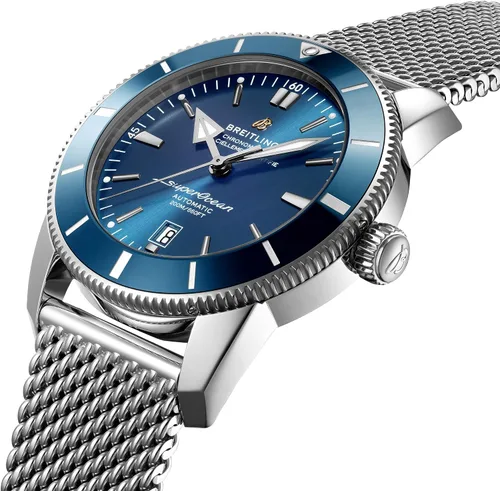 Vista 2 de Breitling Superocean Heritage II automático 1.811in esfera azul reloj hombres AB2020161C1A1