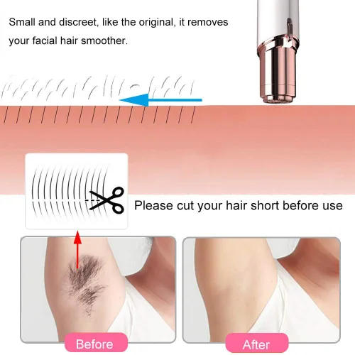 Vista 3 de Cabezales de repuesto para removedor de vello facial: compatible con Finishing Touch Flawless herramienta de depilación facial para mujeres, como se