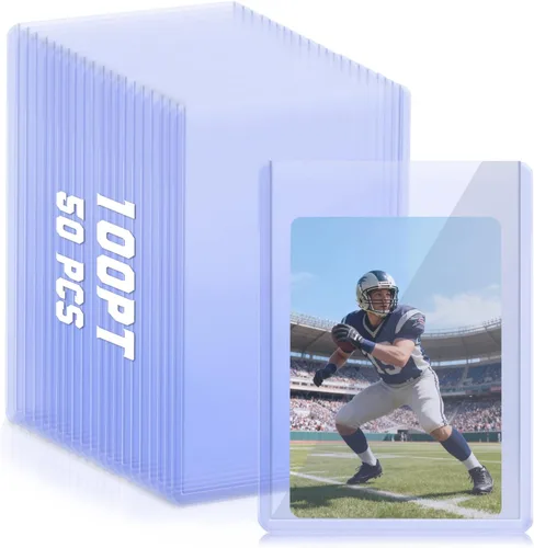 Vista 22 de DEDC 200 cargadores superiores para tarjetas de intercambio de tarjetas coleccionables deportivas suaves fundas de plástico duro de 35 puntos