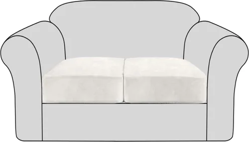Vista 11 de Fundas de cojín elásticas de terciopelo para sofá, fundas de cojín de felpa suave, protector de muebles, funda de cojín antideslizante con parte