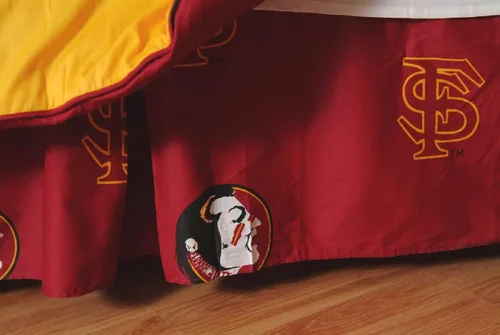 Vista 27 de College Covers Everything Comfy Nebraska Cornhuskers - Falda de cama con volantes, tamaño individual
