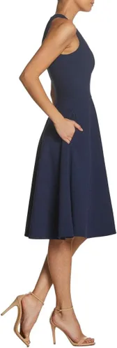 Vista 2 de Dress the Population Catalina - Vestido midi sin mangas y acampanado para mujer