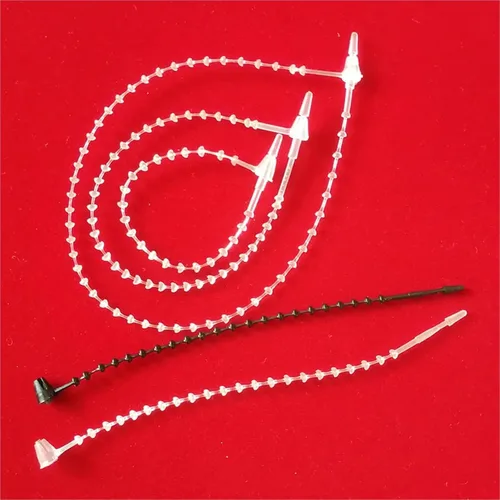Vista 3 de Plastic Tag Fasteners 2000pcs 3/5/7/9Inch Locks PP Commodity Clothes Price Label Tagging Pins Plastic Loop Pin Lock Rope Line Tag(5Inch Transparent)