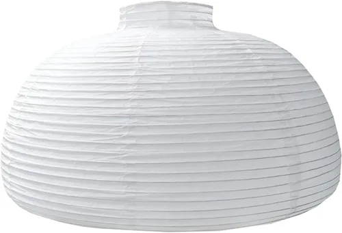 Vista 8 de Paquete de 2 linternas de papel ovaladas blancas de 16 pulgadas, linternas de papel chino japonés para decoración del hogar, boda, decoración