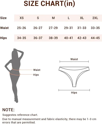 Vista 4 de Jo & Bette Tangas de algodón para mujer, ropa interior de bikini, tangas sin costuras, transpirables, paquete de 6 o 12