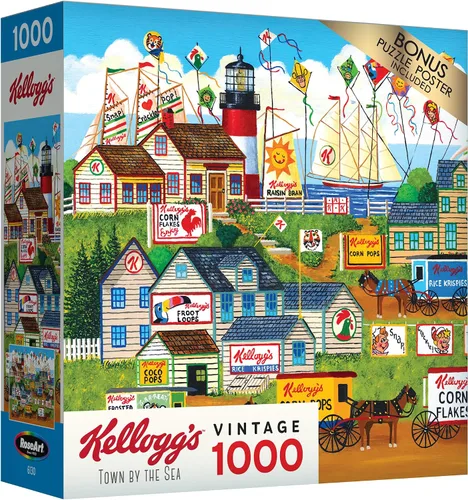 Vista 9 de RoseArt - Kellogg's - Anuncios de cereales - Rompecabezas de 1000 piezas para adultos