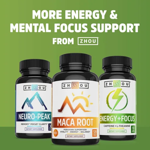 Vista 4 de Zhou Extracto de té verde con EGCG, metabolismo, energía natural, enfoque mental, apoyo inmunológico, fórmula cardíaca antioxidante y saludable, sin