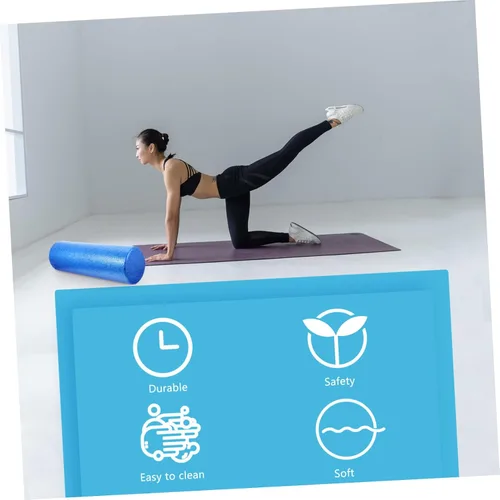 Vista 7 de Foam Yoga Roller High-Density Muscle Massage Column for Fitness Muscle Relaxation Household Yoga Supply for Body Awareness Postural Balance