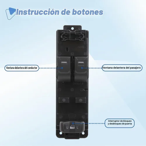 Vista 3 de Interruptor de ventana maestro con botón de control de potencia lateral del conductor compatible con Chevy Colorado GMC Canyon 2004-2012, Isuzu