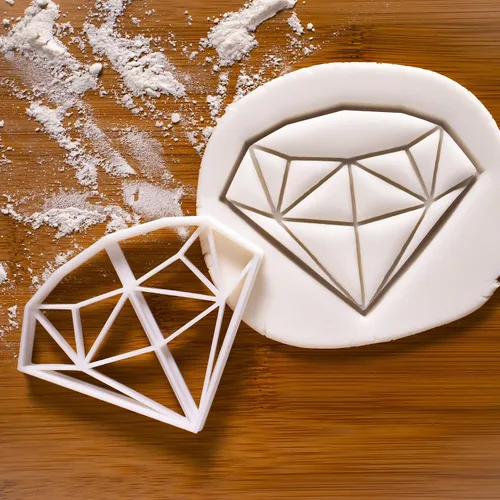 Vista 2 de Cortador de galletas de diamante, 1 pieza - Bakerlogy
