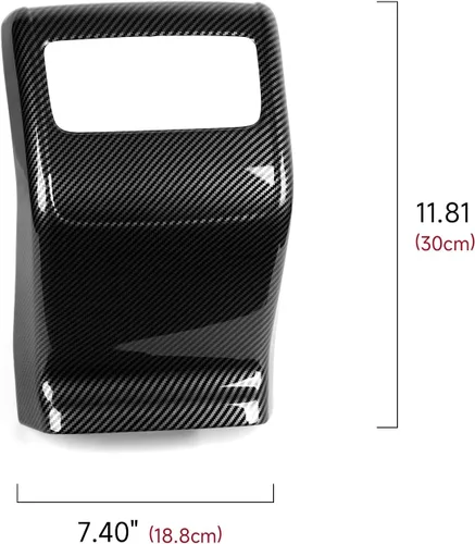 Vista 7 de Calcomanías de ventilación de salida de CA para Honda Accord 2018-2022, accesorios de 10ª generación, calcomanías de fibra de carbono ABS